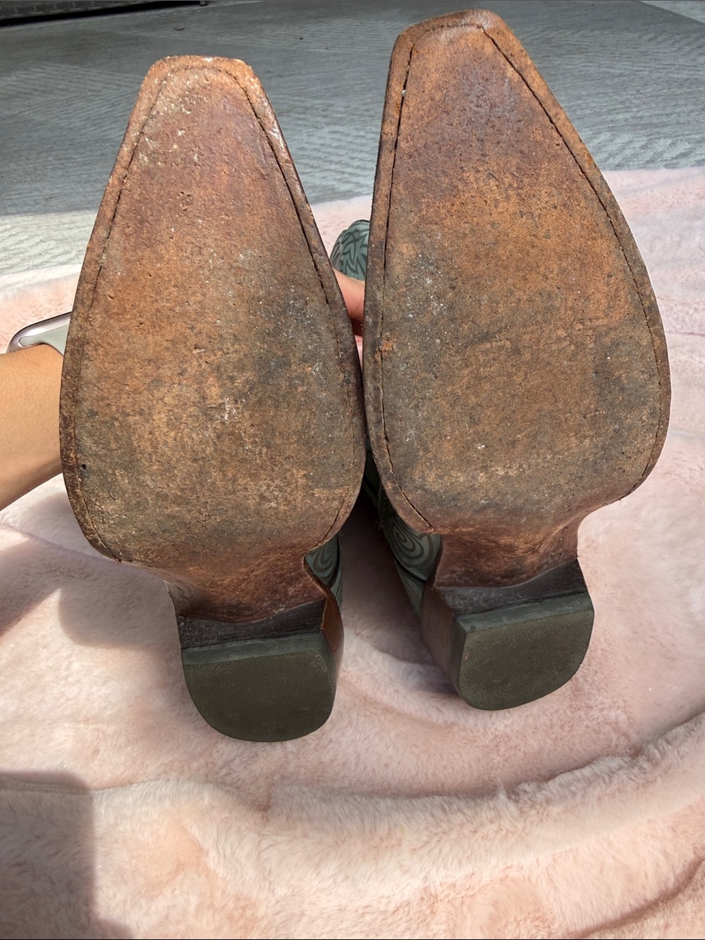 Ariat Turquoise Cowboy Boots 6.5 - Picture 6 of 6